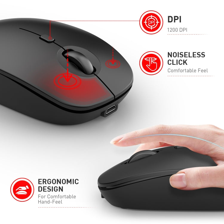 MKESPN 859 2.4G Wireless Mouse (White) - Wireless Mice by MKESPN | Online Shopping UK | buy2fix