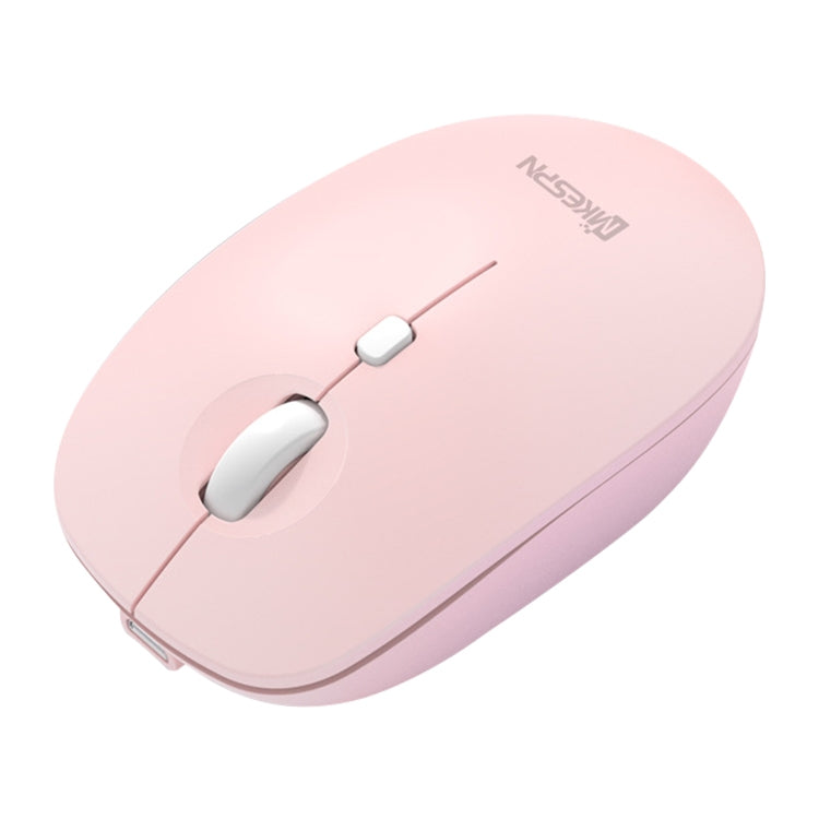 MKESPN 859 2.4G+BT5.0+BT3.0 Three Modes Wireless Mouse (Pink) - Wireless Mice by MKESPN | Online Shopping UK | buy2fix