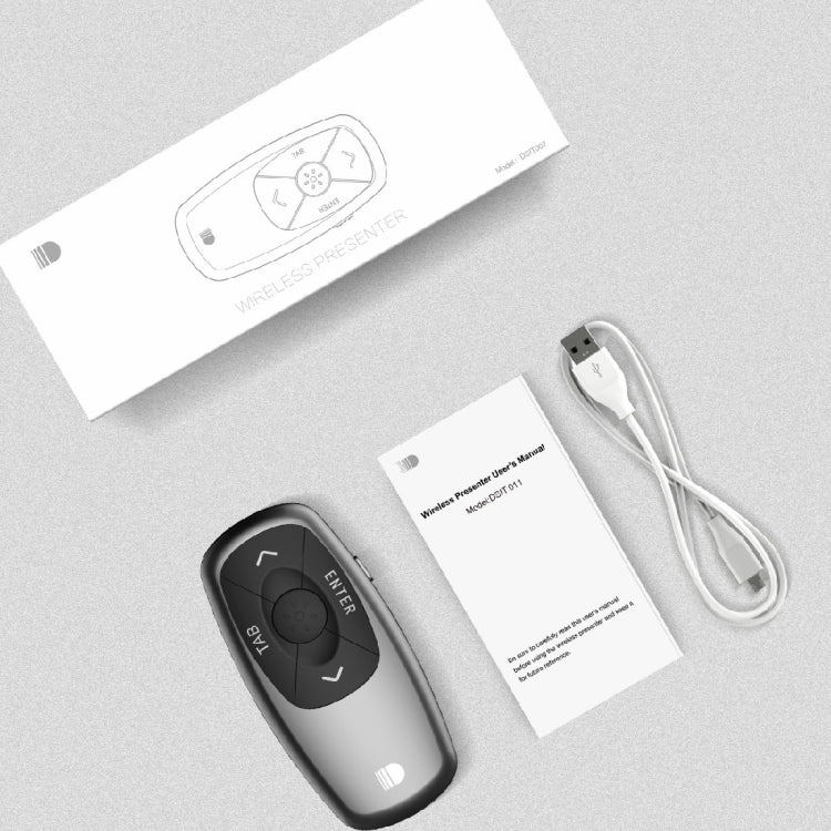 Doosl DSIT011 2.4GHz Mini Rechargeable PowerPoint Presentation Remote Control, Control Distance: 100m(Black) -  by DOOSL | Online Shopping UK | buy2fix