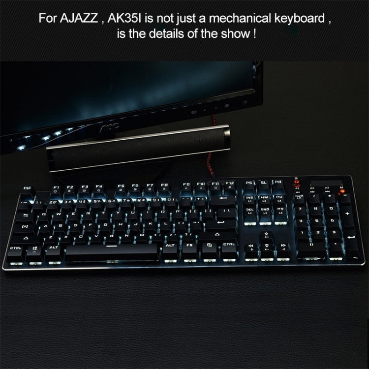 Ajazz AK35I Multimedia Knob Gaming Backlight Alloy Machinery Keyboard (Black Axis) - Wired Keyboard by Ajazz | Online Shopping UK | buy2fix