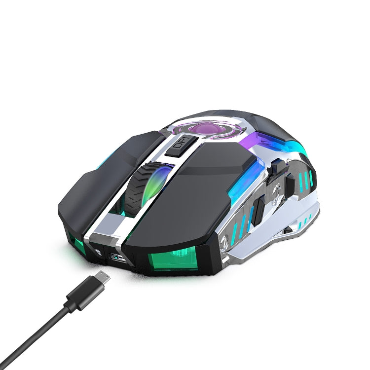 ZERODATE T30 2.4GHz 2400DPI Three-speed Adjustable RGB Backlight Wireless Optical Mouse (Black) - Wireless Mice by ZERODATE | Online Shopping UK | buy2fix