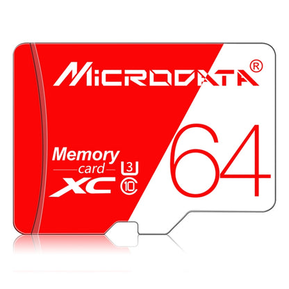 MICRODATA 64GB High Speed U3 Red and White TF(Micro SD) Memory Card - Micro SD Card by MiCRODATA | Online Shopping UK | buy2fix