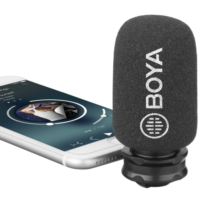 BOYA BY-DM200 8 Pin Interface Plug Condenser Live Show Video Vlogging Recording Microphone for iPhone (Black) - Consumer Electronics by BOYA | Online Shopping UK | buy2fix