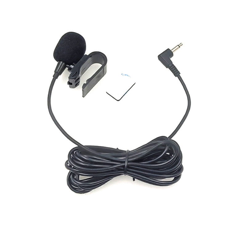 ZJ025MR Stick-on Clip-on Lavalier Mono Microphone for Car GPS / Bluetooth Enabled Audio DVD External Mic, Cable Length: 3m, 90 Degree Elbow 2.5mm Jack - Consumer Electronics by buy2fix | Online Shopping UK | buy2fix