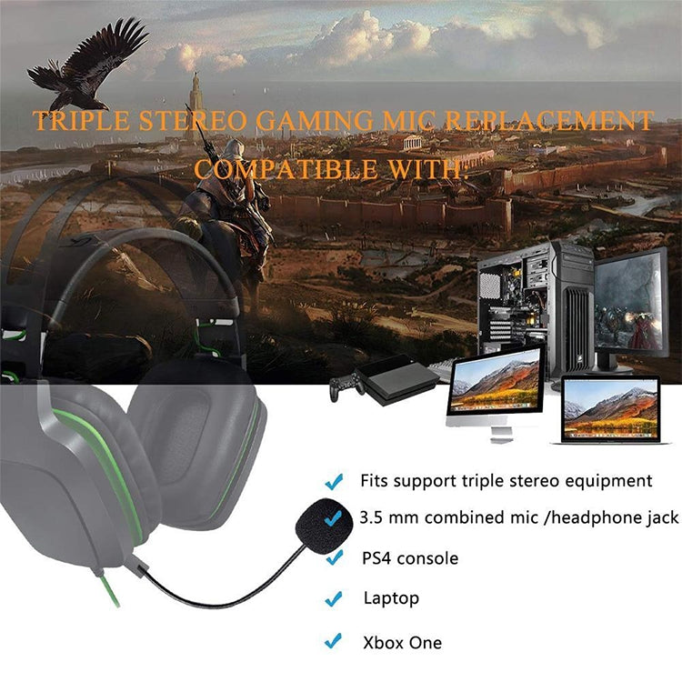 ZJ033MR-03 17cm 4 Level Pin 3.5mm Straight Plug Gaming Headset Sound Card Live Microphone - Consumer Electronics by buy2fix | Online Shopping UK | buy2fix