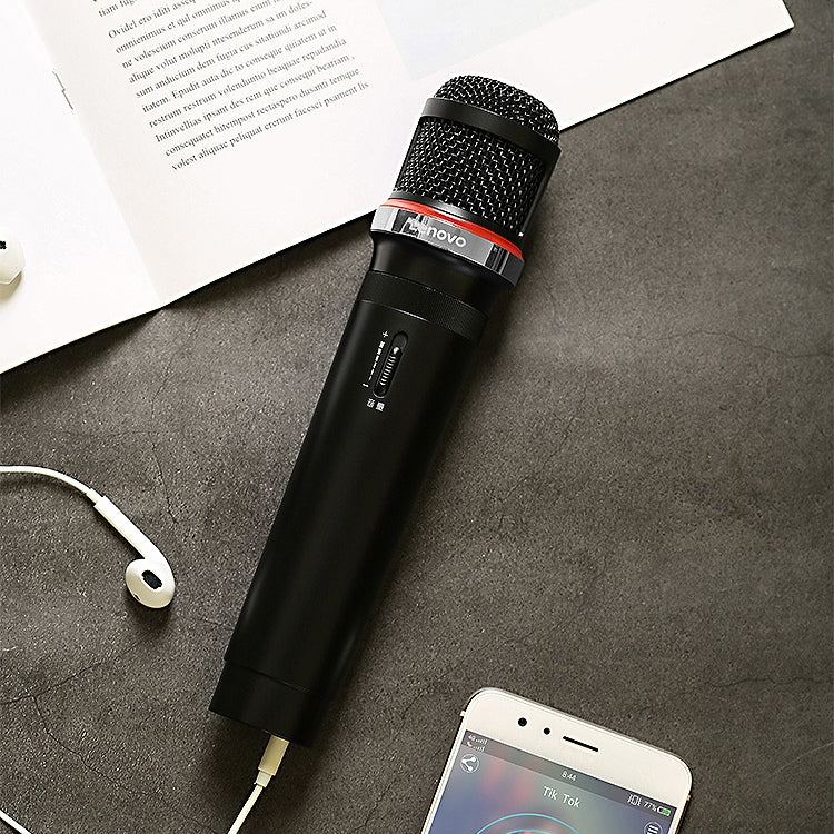 Original Lenovo UM20-U K Song Wireless Digital Microphone Live Recording Equipment with Wireless Receiver (Black) - Consumer Electronics by Lenovo | Online Shopping UK | buy2fix