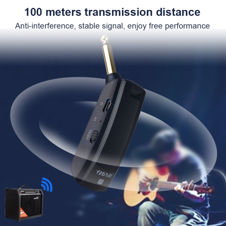 Measy AU688-U 20 Channels Wireless Guitar System Rechargeable Musical Instrument Transmitter Receiver - Consumer Electronics by Measy | Online Shopping UK | buy2fix