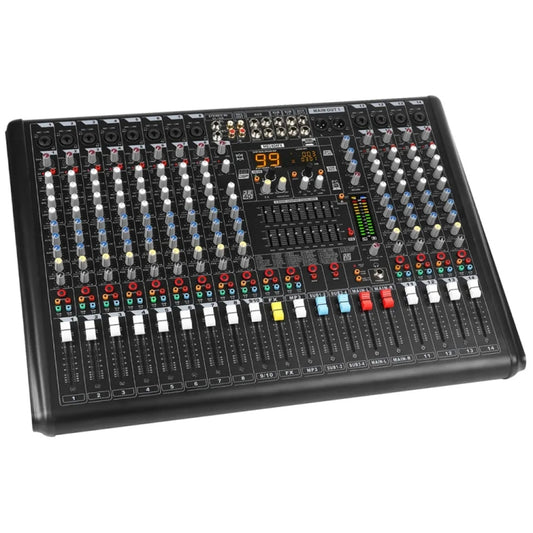 XTUGA B1404FX 14 Channels Bluetooth Audio Mixer Digital DJ Controller Sound Mixing Console (EU Plug) - Live Sound Effects Processors by XTUGA | Online Shopping UK | buy2fix