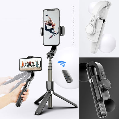 L08 Adjustable Gimbal Stabilize Bluetooth Self-timer Pole Tripod Selfie Stick (Black) - Consumer Electronics by buy2fix | Online Shopping UK | buy2fix