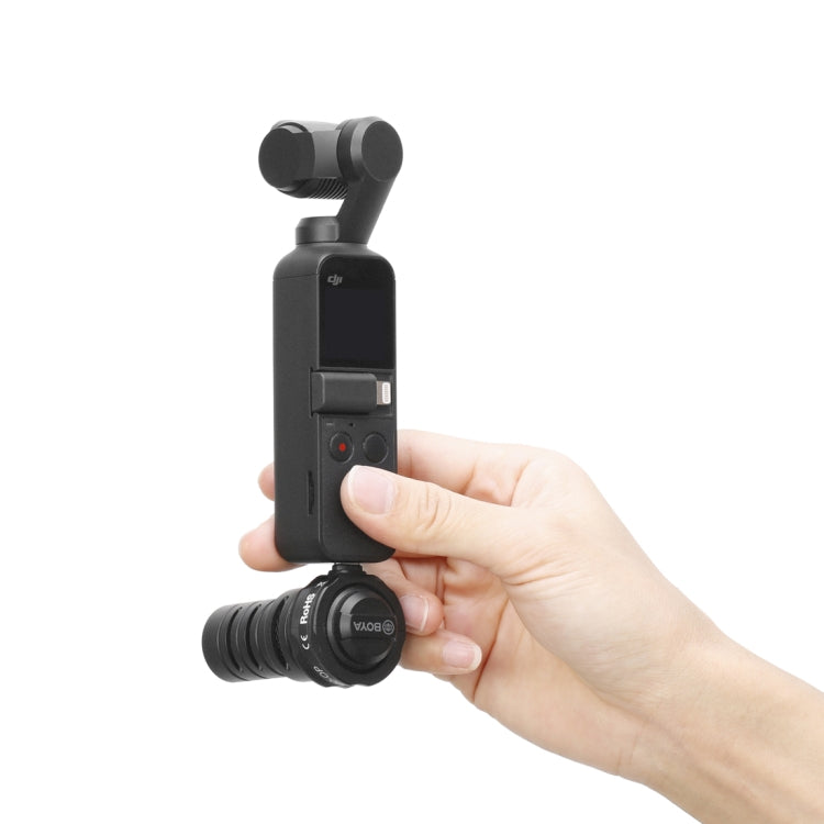 BOYA BY-DM100-OP For DJI OSMO Pocket Camera Dedicated Digital Condenser Microphone (Black) - Consumer Electronics by BOYA | Online Shopping UK | buy2fix