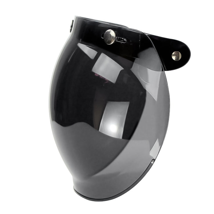 Soman Motorcycle Bubble Visor Open Face Helmet Visor Helmet Windshield Shield with Transparent Frame(Yellow) - Helmets by SOMAN | Online Shopping UK | buy2fix