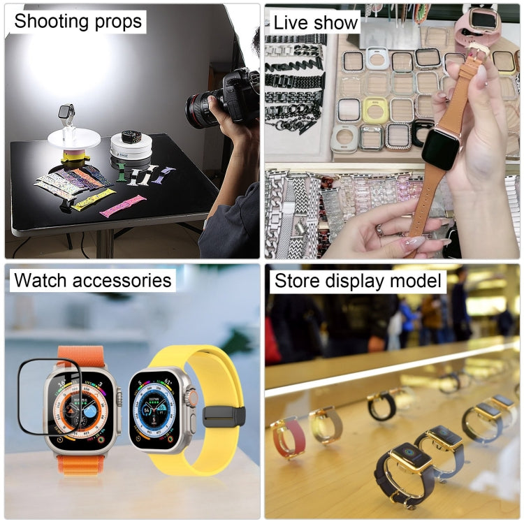For Apple Watch Ultra 49mm Black Screen Non-Working Fake Dummy Display Model, For Photographing Watch-strap, No Watchband (Silver) - Watch Model by buy2fix | Online Shopping UK | buy2fix
