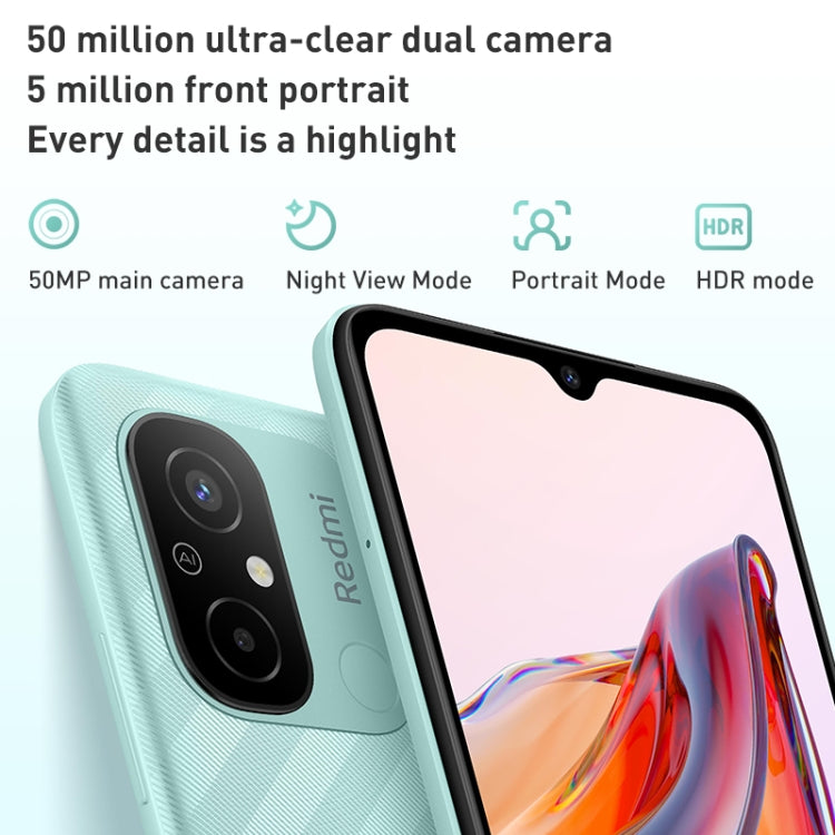 Xiaomi Redmi 12C, 50MP Camera, 4GB+64GB, 5000mAh Battery, Face Identification, 6.71 inch MIUI 13 MediaTek Helio G85 Octa Core up to 2.0GHz, Network: 4G, Dual SIM, Not Support Google Play(Black) - Xiaomi Redmi by Xiaomi | Online Shopping UK | buy2fix