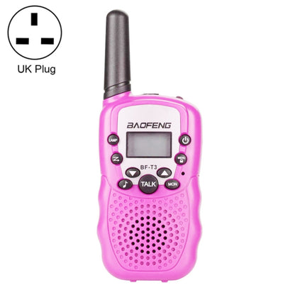 2 PCS BaoFeng BF-T3 1W Children Single Band Radio Handheld Walkie Talkie with Monitor Function, UK Plug - Handheld Walkie Talkie by BAOFENG | Online Shopping UK | buy2fix