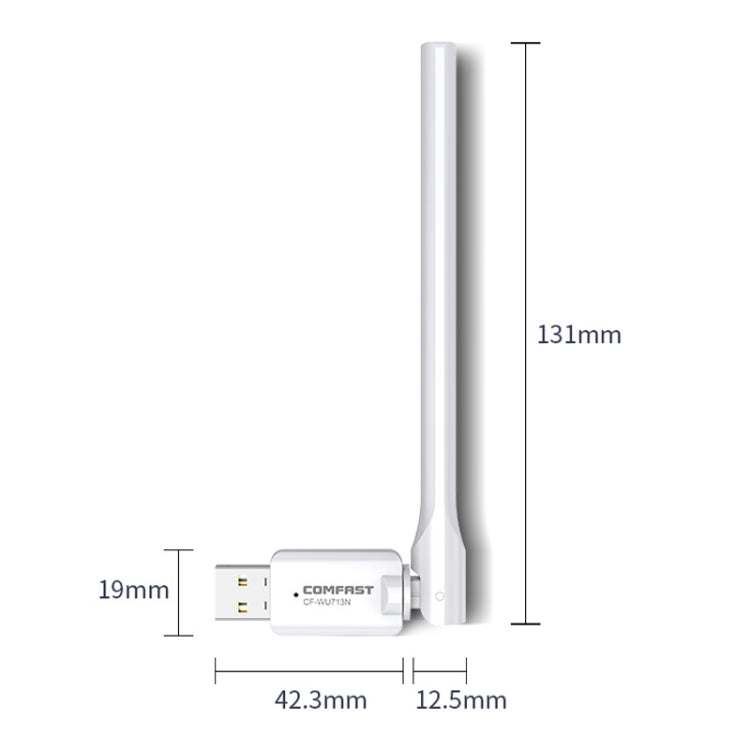 COMFAST CF-WU713N 300Mbps Wifi USB Network Adapter - USB Network Adapter by COMFAST | Online Shopping UK | buy2fix