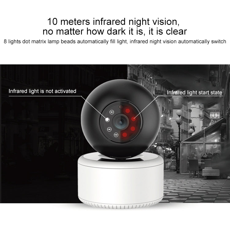 YT46 HD Wireless Indoor Network Shaking Head Camera, Support Motion Detection & Infrared Night Vision & Micro SD Card, EU Plug - Security by buy2fix | Online Shopping UK | buy2fix