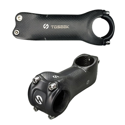 TOSEEK All Carbon Fiber 3KUD Texture Road Mountain Bike Ultra-light Handlebar Stem Riser Faucet, Size: 6 Degree, 100mm (Matte) - Bicycle Grips by TOSEEK | Online Shopping UK | buy2fix