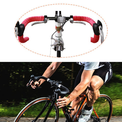 TOSEEK 1 Pair New Cycling Road Bike Sports Bicycle Cork Handlebar Tape Wrap + 2 Bar Plug(Black) - Outdoor & Sports by TOSEEK | Online Shopping UK | buy2fix