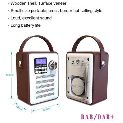 DAB-H6 Portable Multifunctional DAB Digital Radio, Support Bluetooth, TF Card, U Disk, MP3 - Consumer Electronics by buy2fix | Online Shopping UK | buy2fix