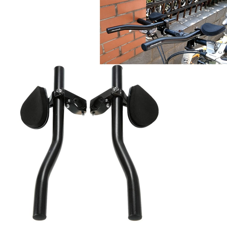 SHANMASHI Bicycle Aluminum Alloy Handlebar Road TT Handlebar (Black) - Bicycle Grips by SHANMASHI | Online Shopping UK | buy2fix