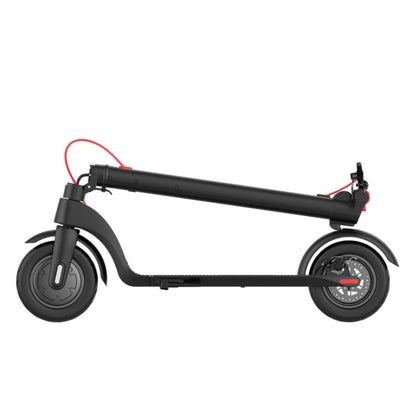 [EU Warehouse] X7 Outdoor Waterproof Foldable Off-road Scooter with 10 inch Vacuum Tires & LCD Display & LED Lights & 6.4AH Lithium Battery, Load-bearing: 20-100kg (Black) - Electric Scooters by buy2fix | Online Shopping UK | buy2fix