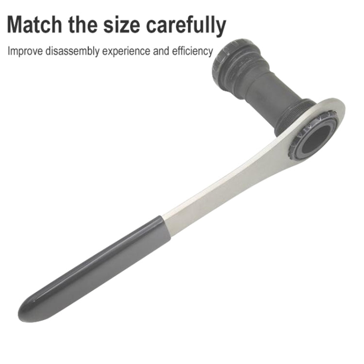 BIKERSAY BB46-24 Bicycle Repair Tools Multi-function Wrench Tool Stainless Steel Axis Spanner - Outdoor & Sports by BIKERSAY | Online Shopping UK | buy2fix