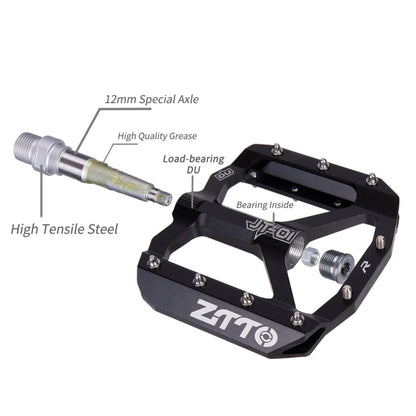 ZTTO Bike Pedal Ultralight Aluminum Alloy Bicycle Pedal (Black) - Outdoor & Sports by ZTTO | Online Shopping UK | buy2fix