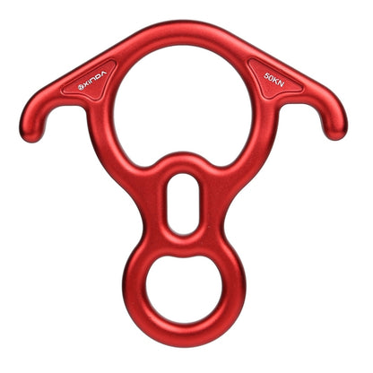 XINDA XD8602 Climbing Rescue Figure 8 Descender with Bent-ear Rappelling Gear Belay Device(Red) - Outdoor & Sports by XINDA | Online Shopping UK | buy2fix