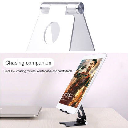 ROOSTAND R2 Aluminum Alloy Mobile Desktop Tablet Bracket Double Folding Lazy Artifact, Size: 6.4x7x9cm(Champagne Gold) - Desktop Holder by buy2fix | Online Shopping UK | buy2fix