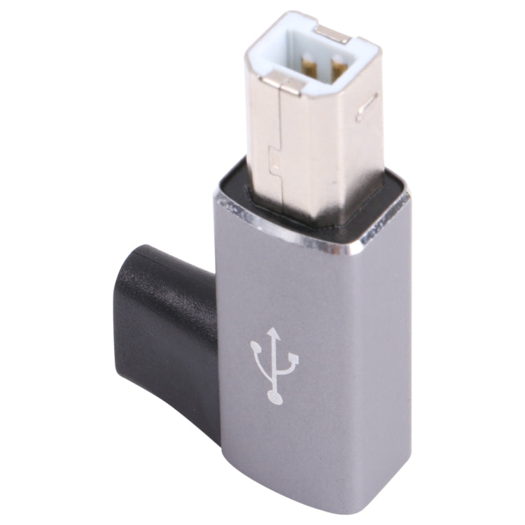 USB-C / Type C Female to USB 2.0 B MIDI Male Adapter for Electronic Instrument / Printer / Scanner / Piano (Grey) - Computer & Networking by buy2fix | Online Shopping UK | buy2fix