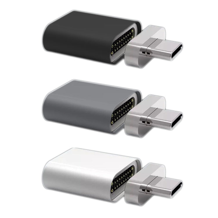 Straight USB-C / Type-C 3.1 Male to USB-C / Type-C 3.1 Female 20 Pin Magnetic Adapter (Grey) - Mobile Accessories by buy2fix | Online Shopping UK | buy2fix