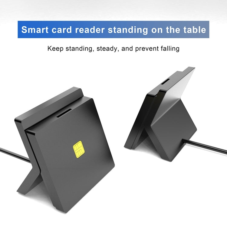 Rocketek CR319 USB 2.0 Smart Card / SIM 2 in 1 Card Reader -  by ROCKETEK | Online Shopping UK | buy2fix