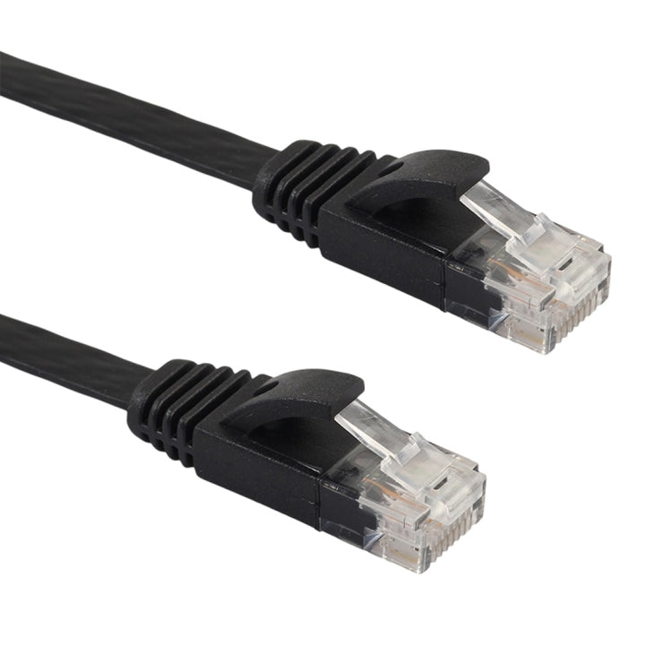 0.5m CAT6 Ultra-thin Flat Ethernet Network LAN Cable, Patch Lead RJ45 (Black) - Lan Cable and Tools by buy2fix | Online Shopping UK | buy2fix