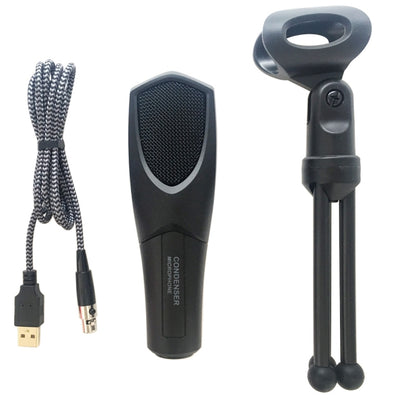 Yanmai Q3 USB 2.0 Game Studio Condenser Sound Recording Microphone with Holder, Compatible with PC and Mac for  Live Broadcast Show, KTV, etc.(Black) - Consumer Electronics by Yanmai | Online Shopping UK | buy2fix