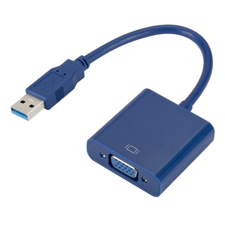 External Graphics Card Converter Cable USB3.0 to VGA, Resolution: 720P(Blue) - Converter by buy2fix | Online Shopping UK | buy2fix