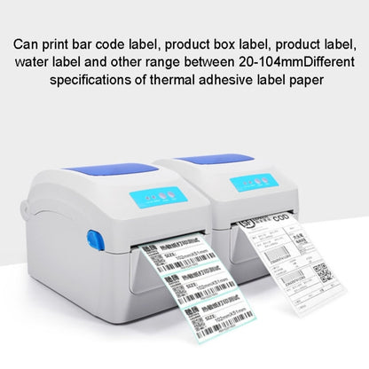 GPRINTER GP1324D Bluetooth USB Port Thermal Automatic Calibration Barcode Printer, Max Supported Thermal Paper Size: 104 x 2286mm - Printer by Gainscha | Online Shopping UK | buy2fix