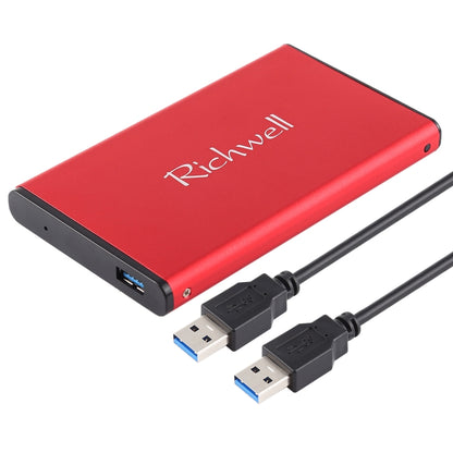 Richwell SATA R2-SATA-1TGB 1TB 2.5 inch USB3.0 Super Speed Interface Mobile Hard Disk Drive(Red) - External Hard Drives by buy2fix | Online Shopping UK | buy2fix