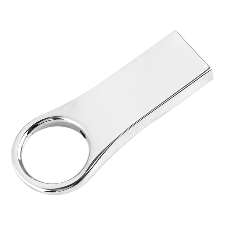 eekoo 4GB USB 2.0 Waterproof Shockproof Metal Ring Shape U Disk Flash Memory Card (Silver) - USB Flash Drives by eekoo | Online Shopping UK | buy2fix