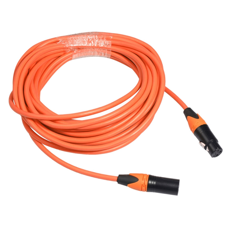 XRL Male to Female Microphone Mixer Audio Cable, Length: 3m (Orange) - Consumer Electronics by buy2fix | Online Shopping UK | buy2fix