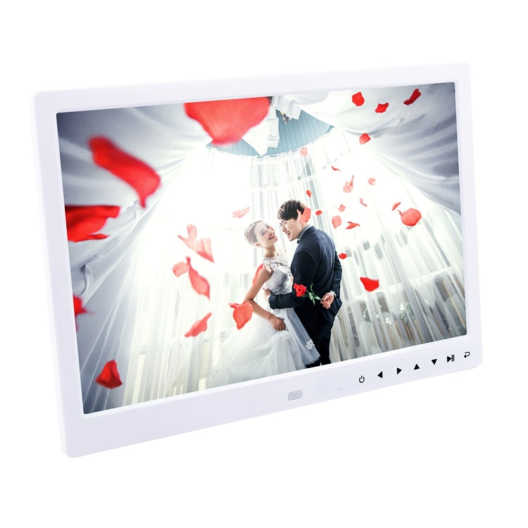 13.0 inch LED Display Digital Photo Frame with Holder / Remote Control, Allwinner, Support USB / SD Card Input / OTG (White) - Consumer Electronics by buy2fix | Online Shopping UK | buy2fix