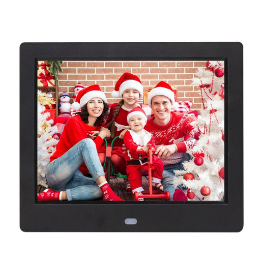 AC 100-240V 8 inch TFT Screen Digital Photo Frame with Holder & Remote Control, Support USB / SD Card Input (Black) - Consumer Electronics by buy2fix | Online Shopping UK | buy2fix