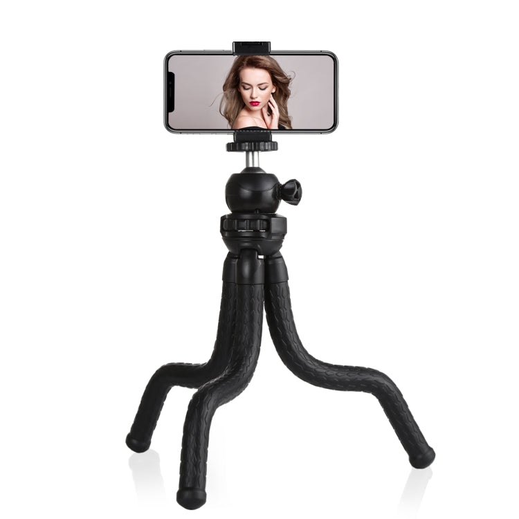 PULUZ Mini Octopus Flexible Tripod Holder with Ball Head & Phone Clamp + Tripod Mount Adapter & Long Screw for SLR Cameras, GoPro, Cellphone, Size: 30cmx5cm - DJI & GoPro Accessories by PULUZ | Online Shopping UK | buy2fix