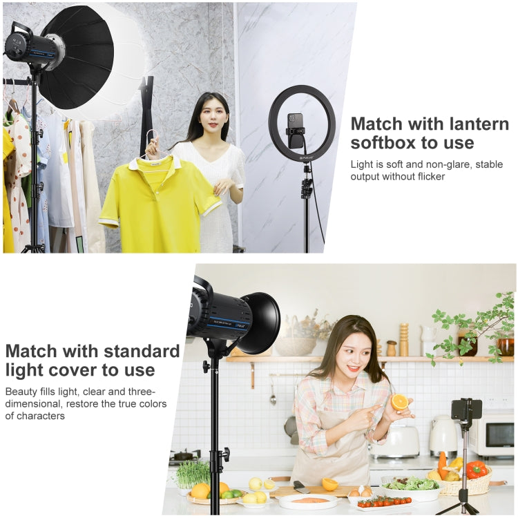 PULUZ 150W 5600K Studio Video Light + 2.8m Light Holder + 65cm Foldable Lantern Softbox Photography Kit(UK Plug) - Shoe Mount Flashes by PULUZ | Online Shopping UK | buy2fix