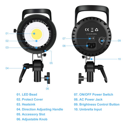 PULUZ 150W 5600K Studio Video Light + 2.8m Light Holder + 65cm Foldable Lantern Softbox Photography Kit(UK Plug) - Shoe Mount Flashes by PULUZ | Online Shopping UK | buy2fix