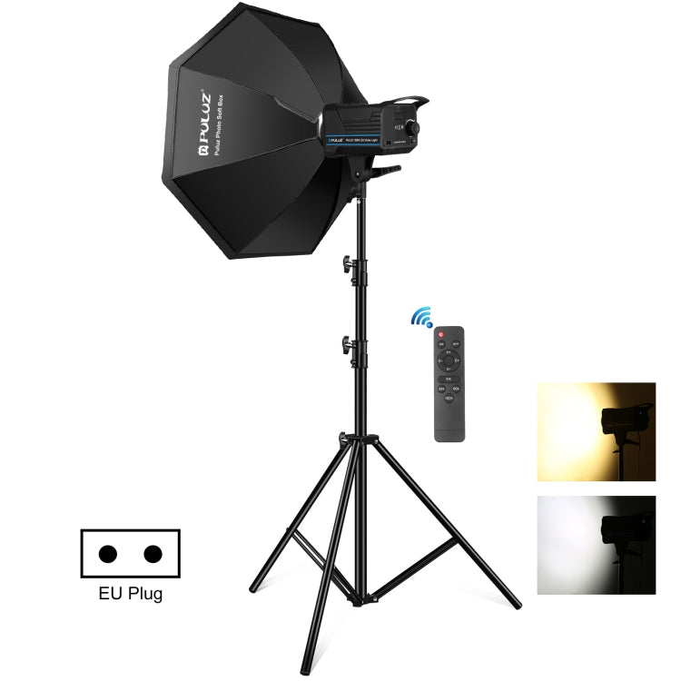 PULUZ 120W Photo Studio Strobe Flash Light Kit with Softbox Reflector & Tripod(EU Plug) - Shoe Mount Flashes by PULUZ | Online Shopping UK | buy2fix