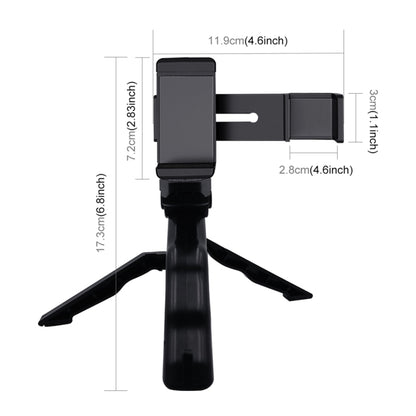 PULUZ Smartphone Fixing Clamp 1/4 inch Holder Mount Bracket + Grip Folding Tripod Mount Kits for DJI OSMO Pocket / Pocket 2 - Mount & Holder by PULUZ | Online Shopping UK | buy2fix