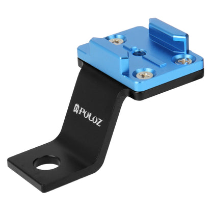 PULUZ Fixed Metal Motorcycle Holder Mount for GoPro, Insta360, DJI and Other Action Cameras(Blue) - Holder by PULUZ | Online Shopping UK | buy2fix