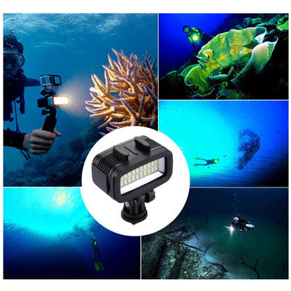 PULUZ 20 LEDs 40m Waterproof IPX8 Studio Light Video & Photo Light with Hot Shoe Base Adapter & Quick Release Buckle & Long Screw & 2 x Filter Plates for GoPro HERO10 Black / HERO9 Black / HERO8 Black ... n /4 /3+ /3 /2 /1, Xiaoyi and Other Action Cameras - Camera Accessories by PULUZ | Online Shopping UK | buy2fix