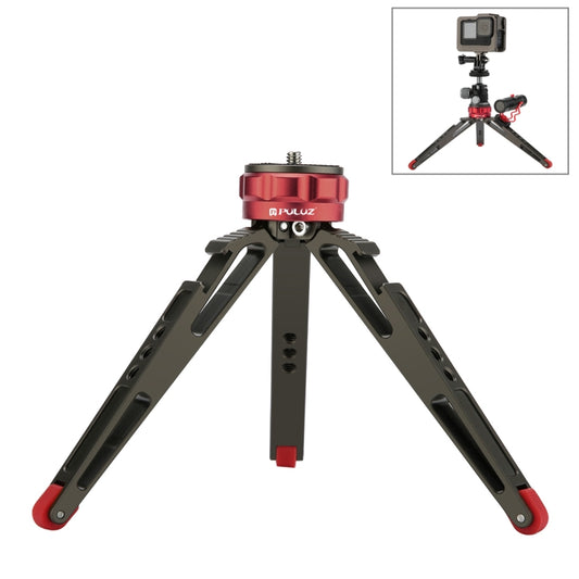 PULUZ Desktop Vlogging Live Tripod Holder with Cold Shoe Bases for DSLR & Digital Cameras, Adjustable Height: 7.5-14.5cm - Tripods by PULUZ | Online Shopping UK | buy2fix