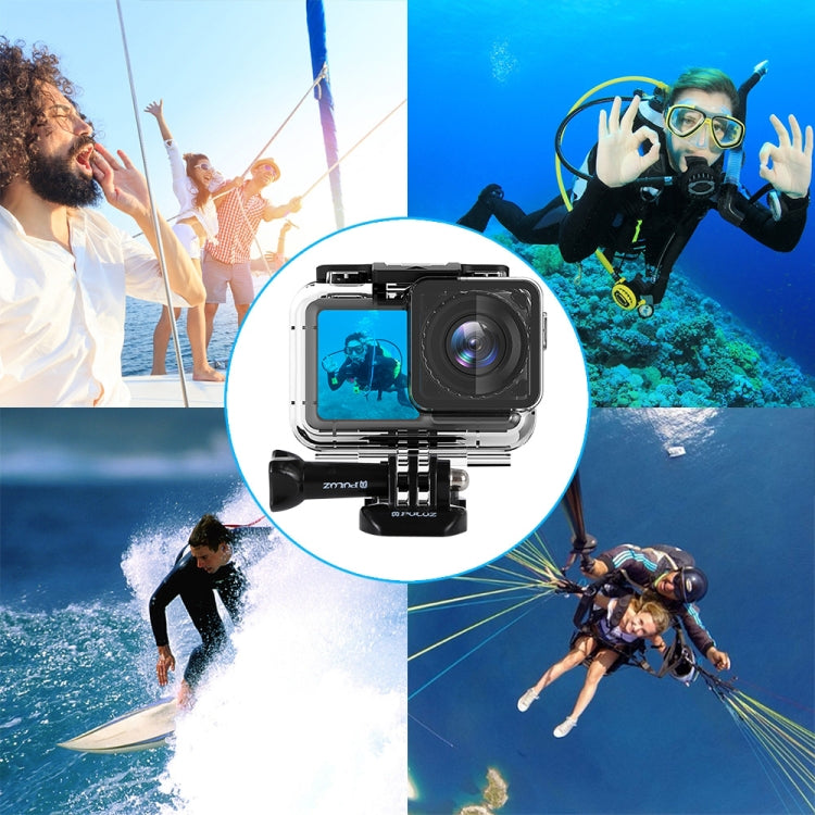 PULUZ 61m Underwater Waterproof Housing Diving Case for DJI Osmo Action, with Buckle Basic Mount & Screw - DJI & GoPro Accessories by PULUZ | Online Shopping UK | buy2fix